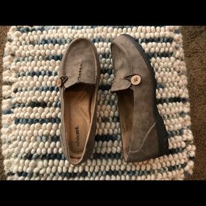 Ladies brown loafers, size 11